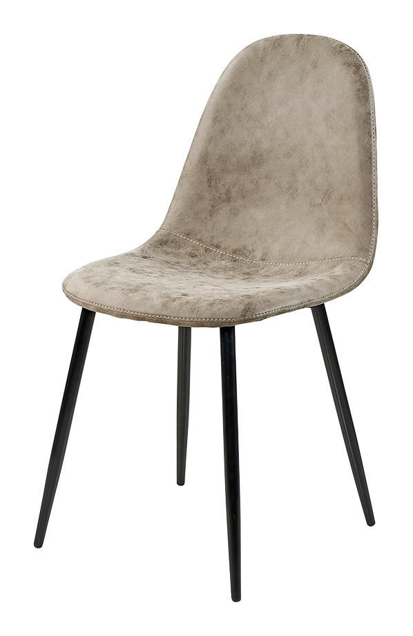 Stuhl  graubraun Vintage B/H/T: ca. 42x85x55 cm Uwe_Stuhl - schwarz/graubraun (42,00/85,00/55,00cm)