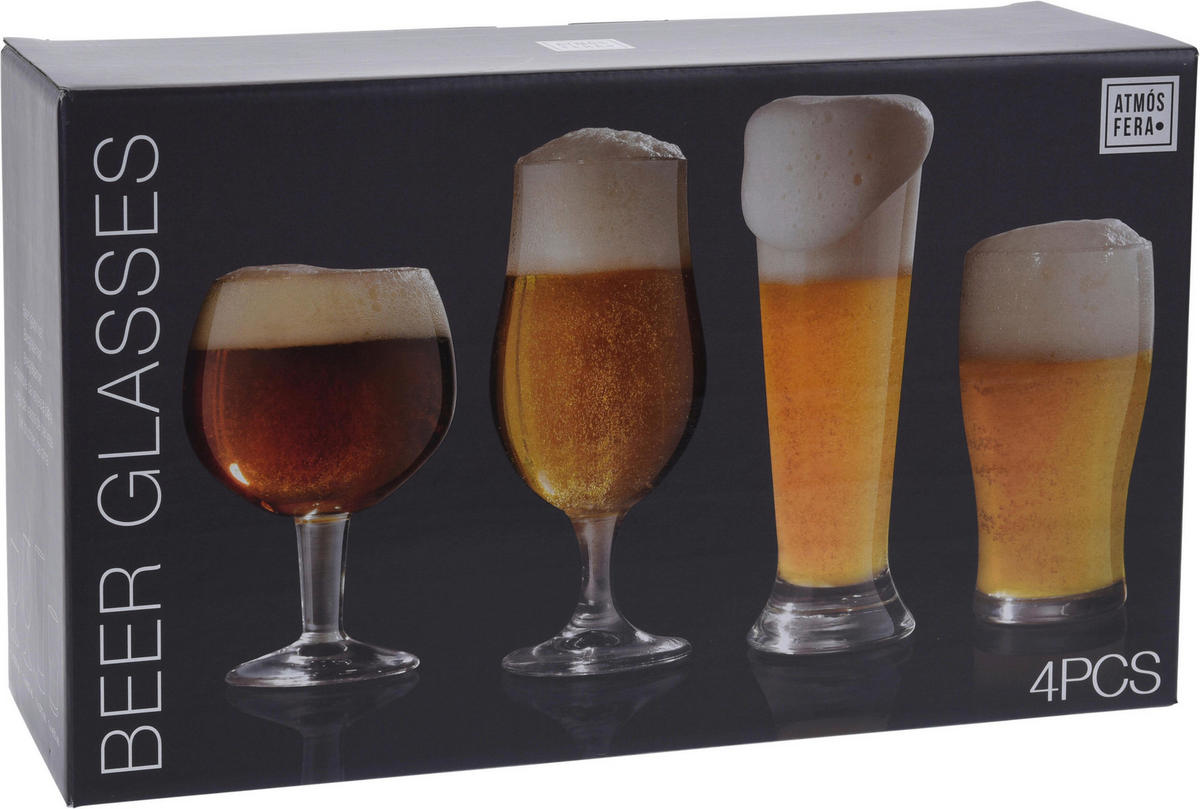 Biergläserset transparent Bierglas_4erSet - transparent (21,20/35,70/11,60cm)
