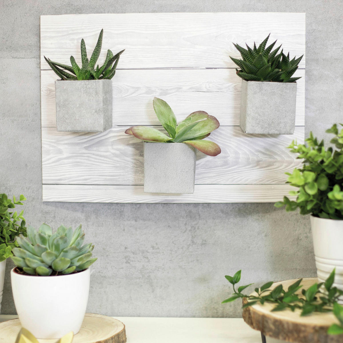 d-c-fix Klebefolie Holzoptik grau weiß B/L: ca. 90x210 cm Klebefolie shabby wood - weiß/grau (90,00/210,00cm) - d-c-fix