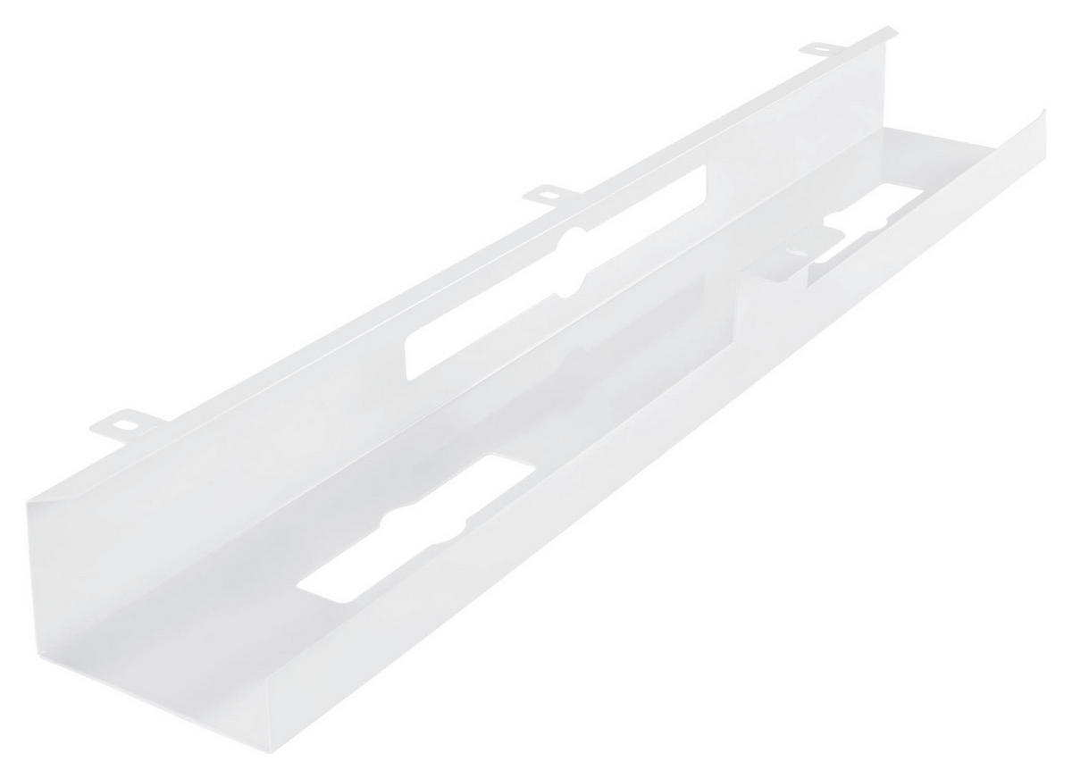 Zubehör weiß Metall B/H/T: ca. 80x7x13 cm Kabelkanal Schreibtisch - weiß (80,00/7,00/13,00cm) - Amstyle