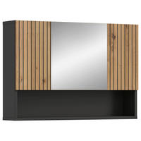 Spiegelschrank Mone Basalt Nachbildung Artisan Oak Nachbildung B/H/T: ca. 80x55x17 cm Mone - Basalt (80,00/55,00/17,00cm) - xonox.home