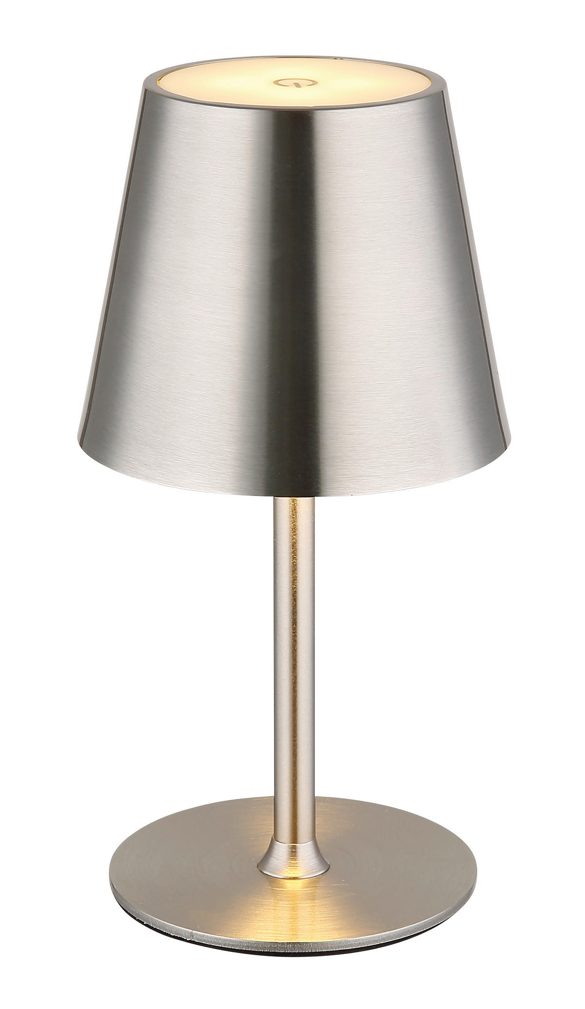 GLOBO LED-Tischleuchte VANNIE 58438N nickel Opal Metall Kunststoff H/D: ca. 47x11,2 cm 1 Brennstellen VANNIE - nickel/Opal (11,20/47,00cm) - GLOBO