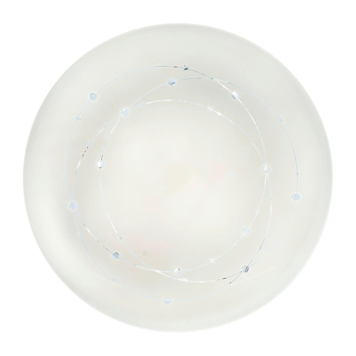 Näve Leuchten LED-Deckenleuchte weiß Kunststoff Metall B/H/T/D: ca. 61x9,5x61x61 cm LISSABON - weiß (61,00/9,50/61,00cm) - Näve Leuchten