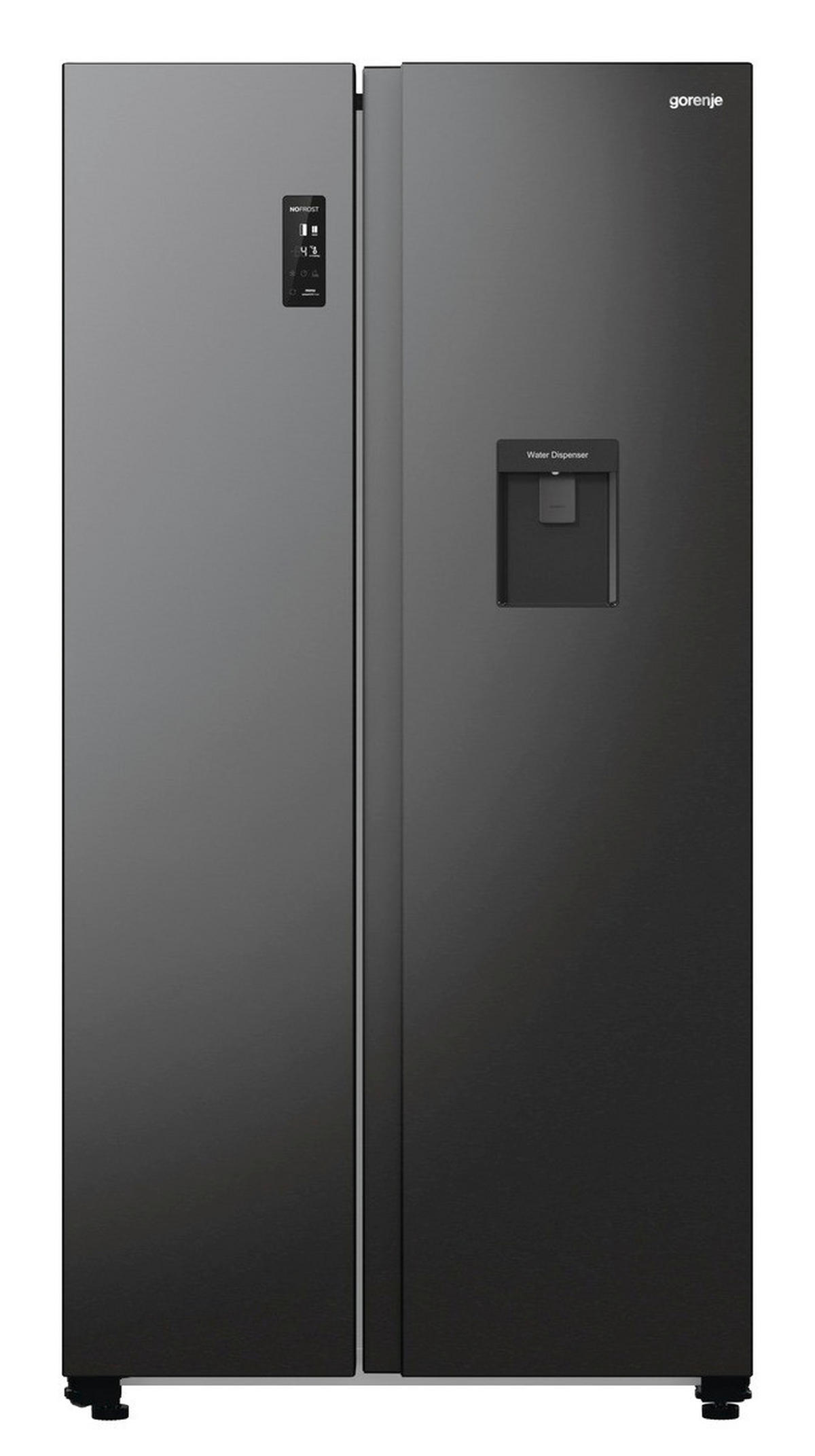 Gorenje Side-by-Side NRR 9185 EABXLWD Blacksteel B/H/T: ca. 92x179x67 cm Side-by-Side NRR9185EABXLWD - Blacksteel (92,00/179,00/67,00cm) - Gorenje