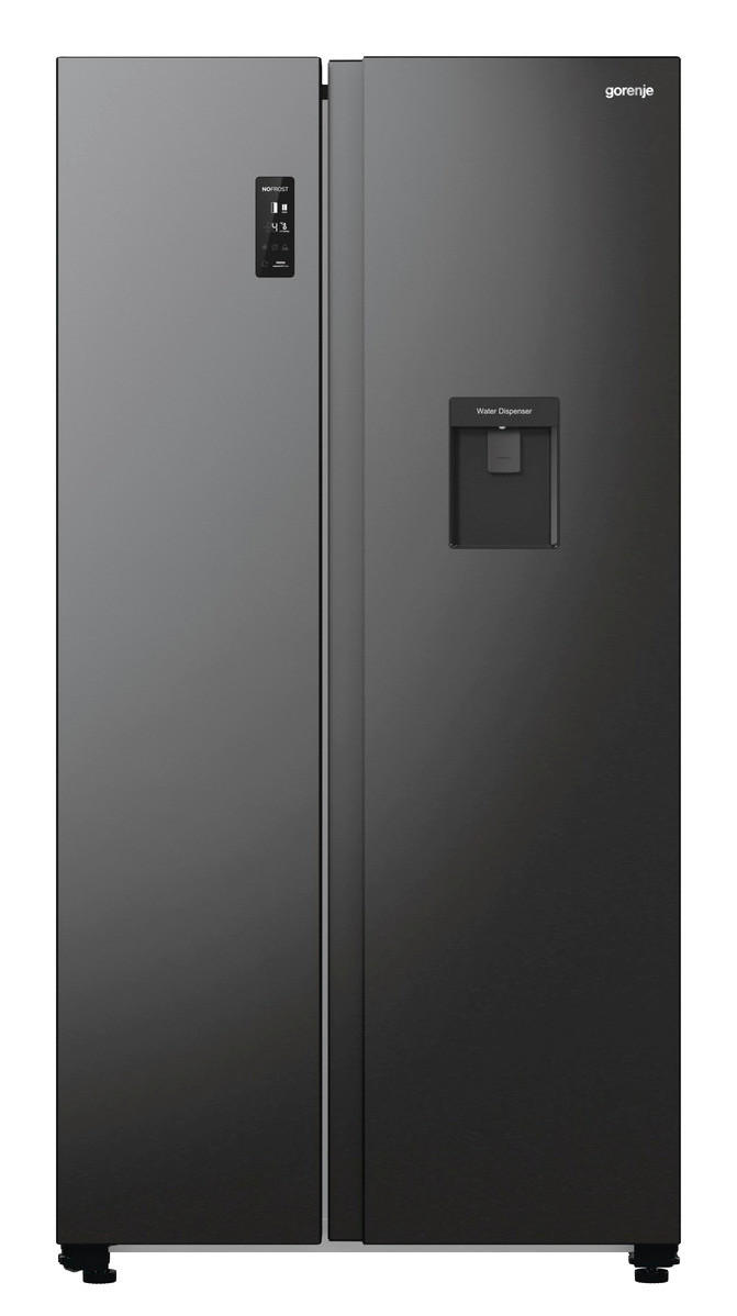 Gorenje Side-by-Side NRR 9185 EABXLWD Blacksteel B/H/T: ca. 92x179x67 cm