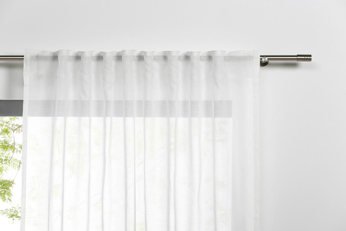 Kombivorhang 2er Pack Pure weiß B/L: ca. 135x245 cm Pure - weiß (135,00/245,00cm)