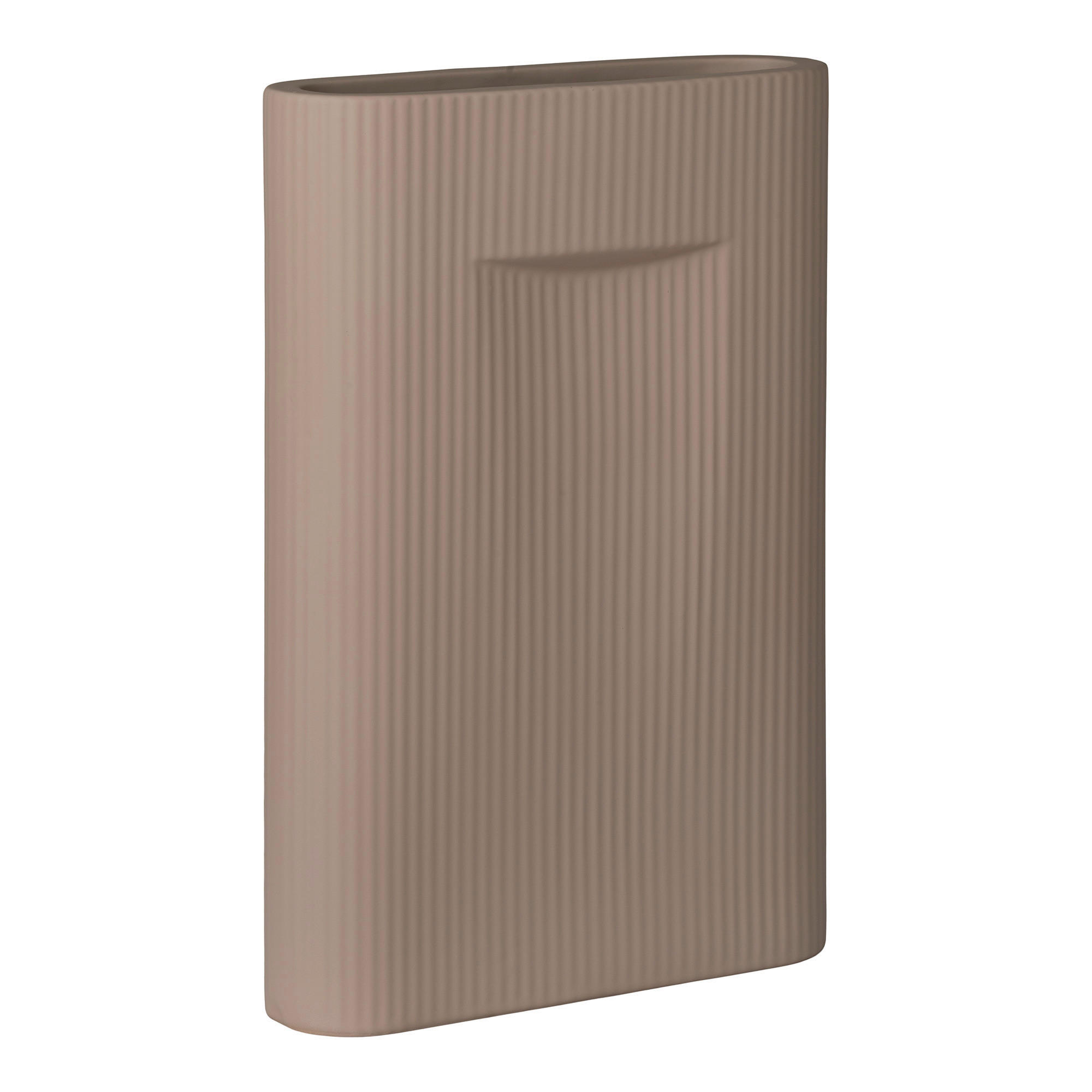 Vase braun Steinzeug B/H/L: ca. 8,5x35,5x24 cm Vase - braun (24,00/8,50/35,50cm)
