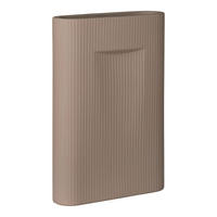 Vase braun Steinzeug B/H/L: ca. 8,5x35,5x24 cm Vase - braun (24,00/8,50/35,50cm)
