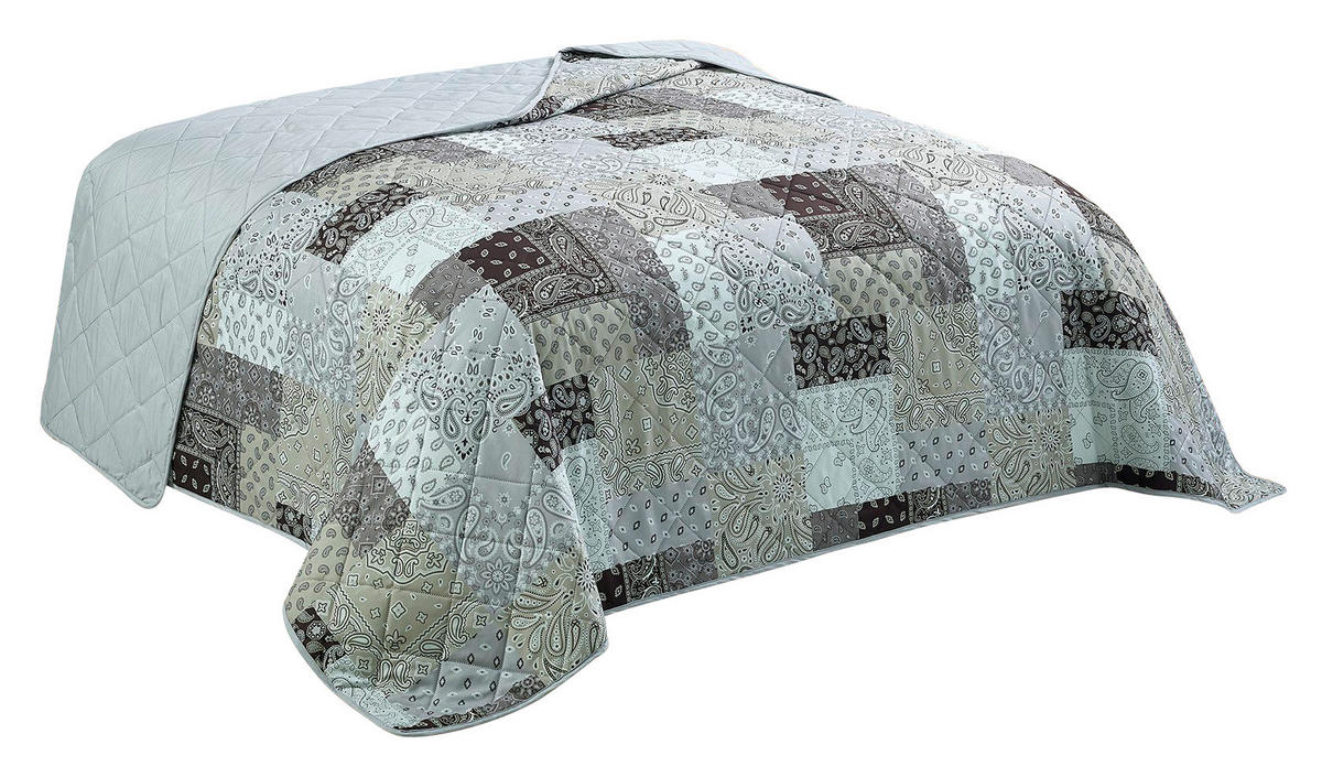 Tagesdecke Tagesdecke_Patchwork braun 220x240 - beige/braun (220,00/240,00cm)