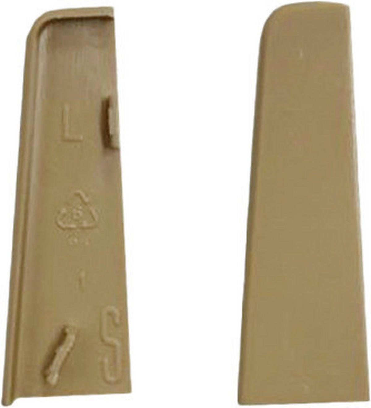 Endkappe Eiche L/B/H: ca. 1x1x5,8 cm Endkappe Eiche 58mm (2 Stück) - Eiche (1,00/1,00/5,80cm)