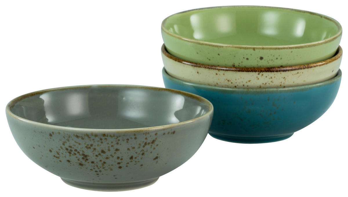 CreaTable Schüsselset Nature Collection multicolor Keramik 4 tlg. Nature Collection - multicolor - CreaTable