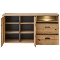 Sideboard Genua B/H/T: ca. 170x90x43 cm Genua - Eiche/Graphit (170,00/90,00/43,00cm)