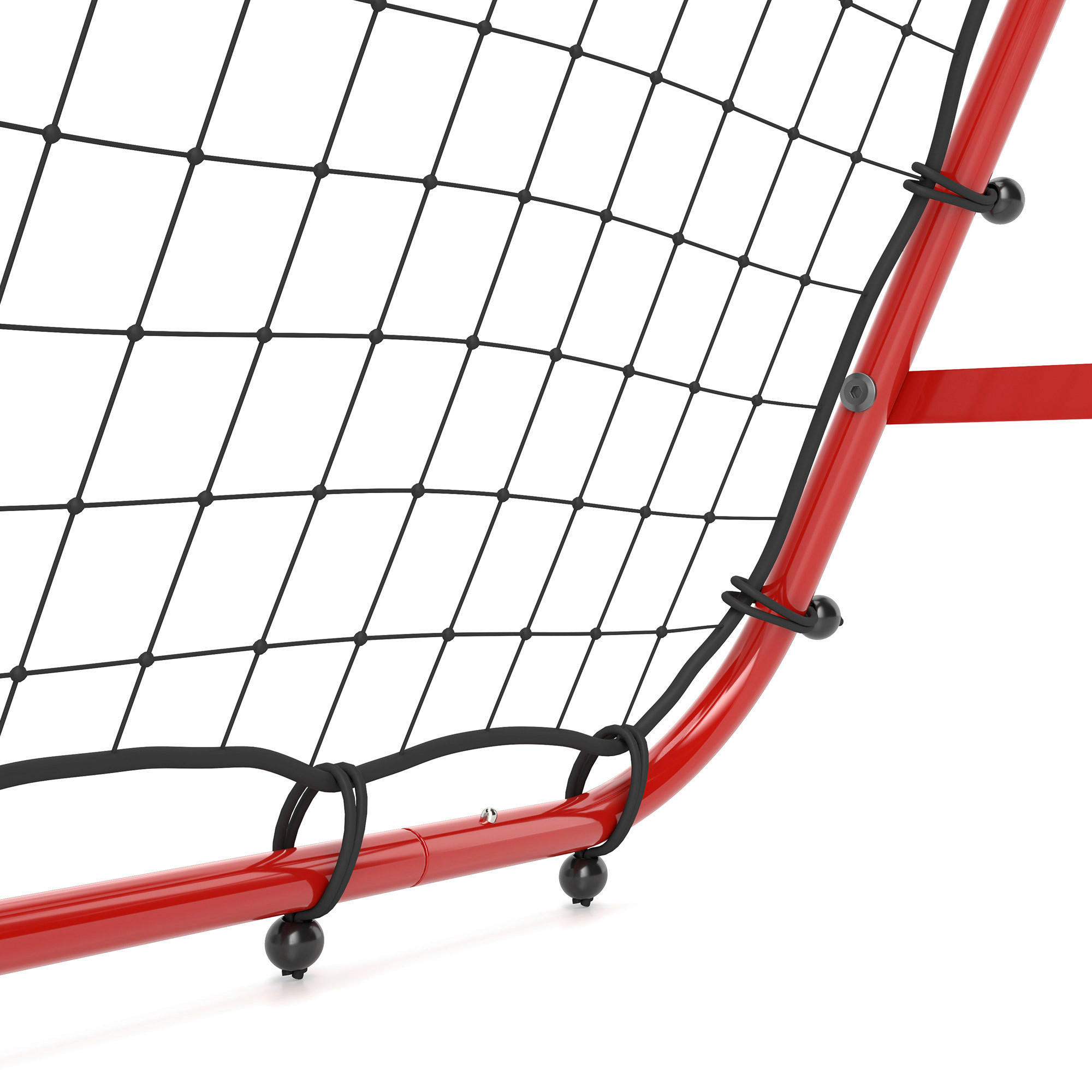 HOMCOM Fußball Rebounder rot Stahl B/H/L: ca. 95x90x100 cm Fußball Rebounder - rot (100,00/95,00/90,00cm) - HOMCOM
