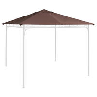Outsunny Ersatzdach für Pavillon braun Polyester-Mischgewebe B/L: ca. 300x300 cm Ersatzdach_für_Pavillon - braun (300,00/300,00cm) - Outsunny