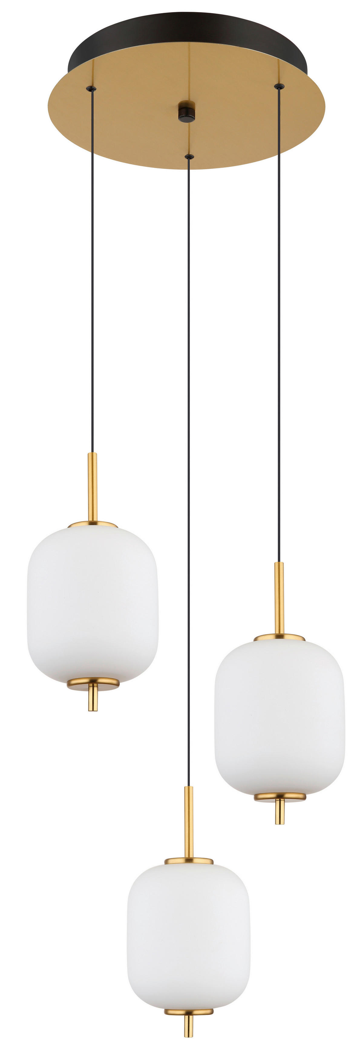GLOBO Pendelleuchte messing Metall Glas H/D: ca. 150x35,5 cm 1.0 Brennstellen 15217-3 - messing (35,50/150,00cm) - GLOBO