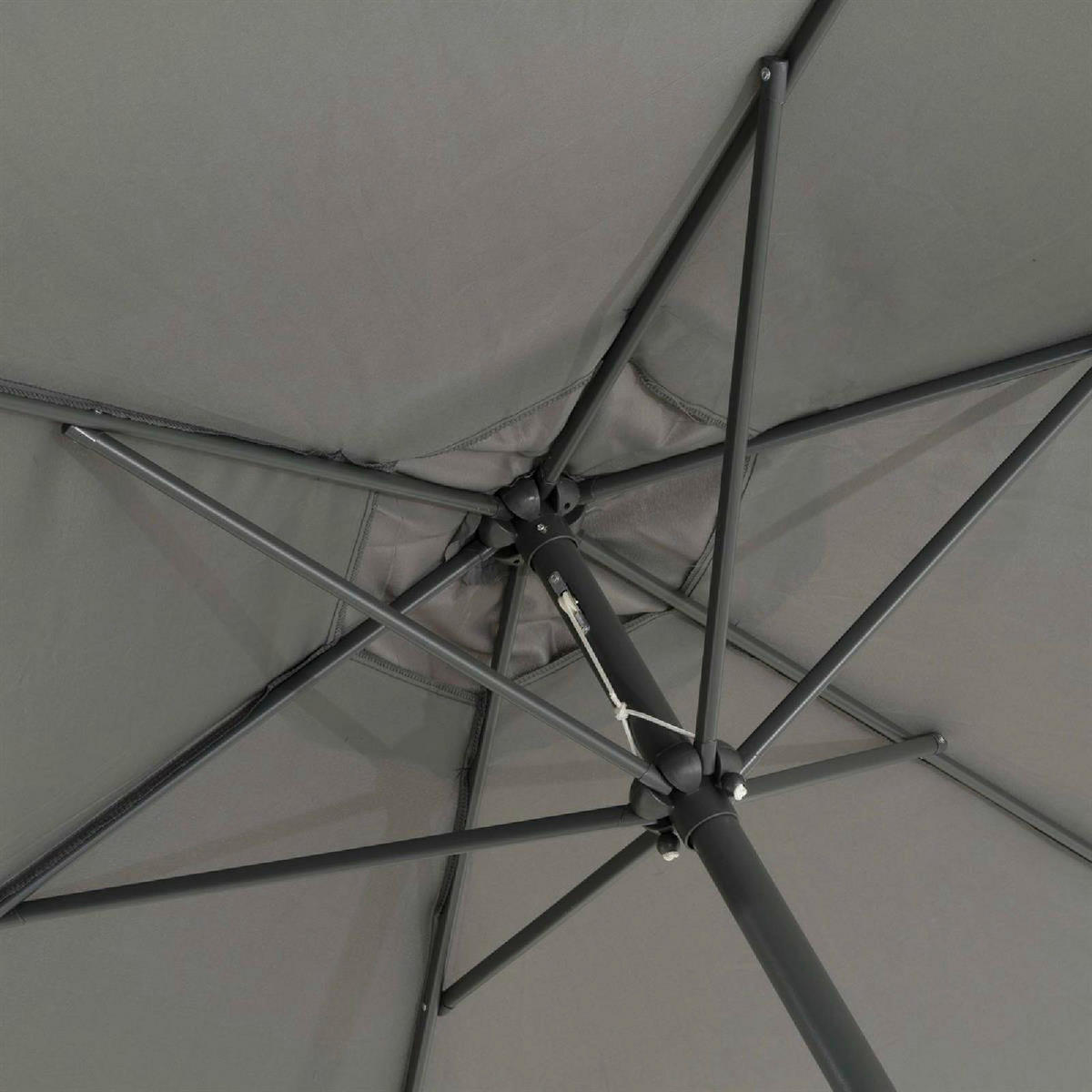 VCM Sonnenschirm anthrazit Polyester-Mischgewebe H/D: ca. 230x290 cm Sonnenschirm - anthrazit (290,00/230,00cm) - VCM