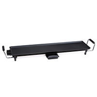 Alpina Elektro-Tischgrill schwarz Metall B/L: ca. 70x23 cm Grillplatte-Teppanyaki - schwarz (70,00/23,00cm) - Alpina