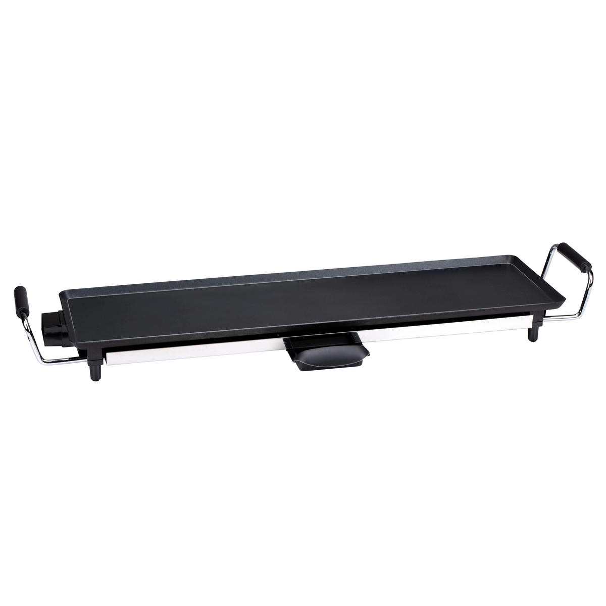Alpina Elektro-Tischgrill schwarz Metall B/L: ca. 70x23 cm Grillplatte-Teppanyaki - schwarz (70,00/23,00cm) - Alpina