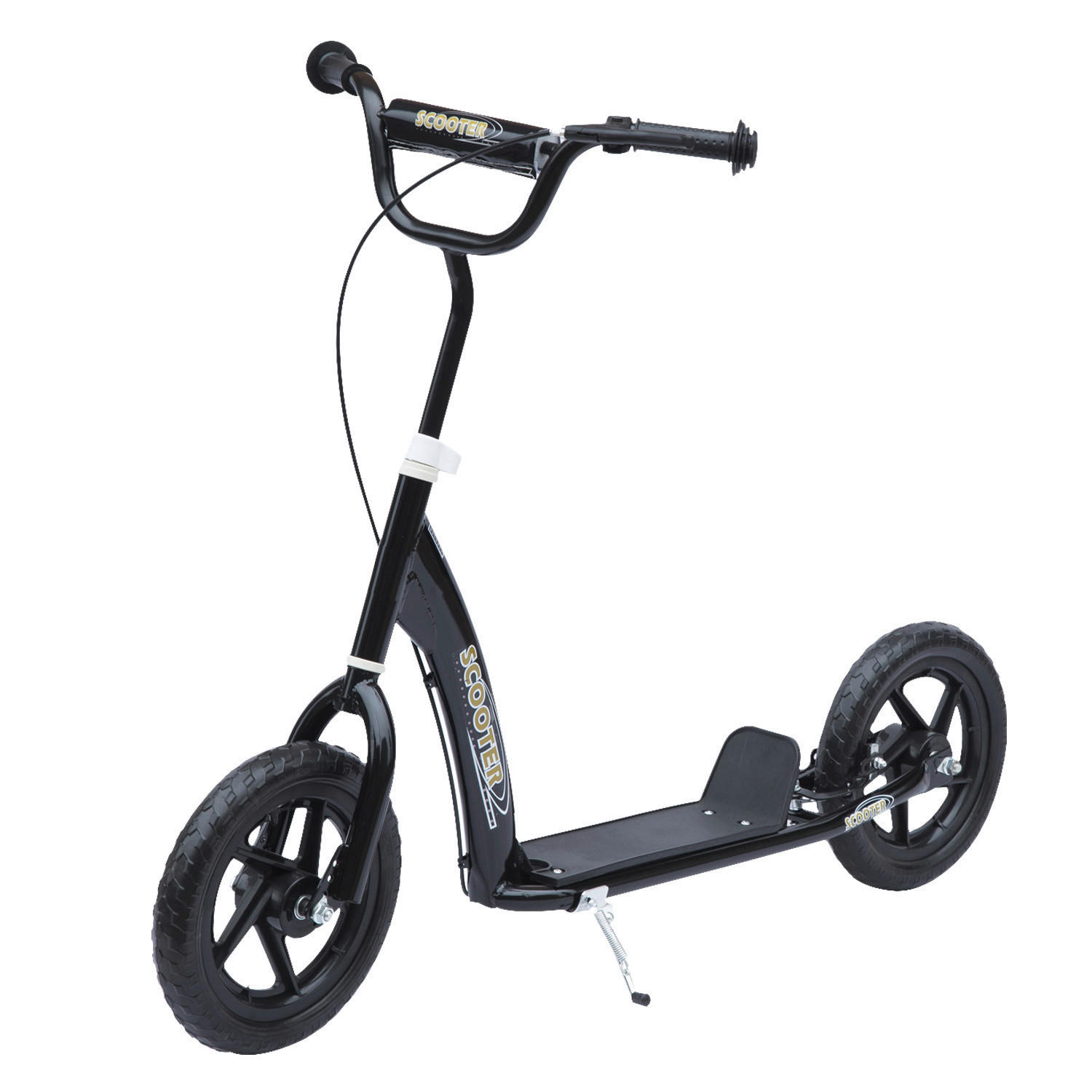 HOMCOM Kinderroller schwarz Kinderroller - schwarz (120,00/52,00/88,00cm) - HOMCOM