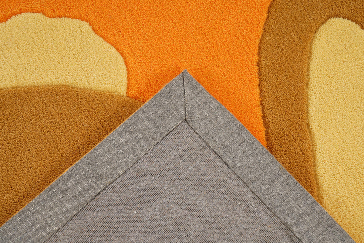 Arte Espina Kurzflorteppich Joy 295 orange B/L: ca. 130x130 cm Joy 295 - orange (130,00/130,00cm) - Arte Espina