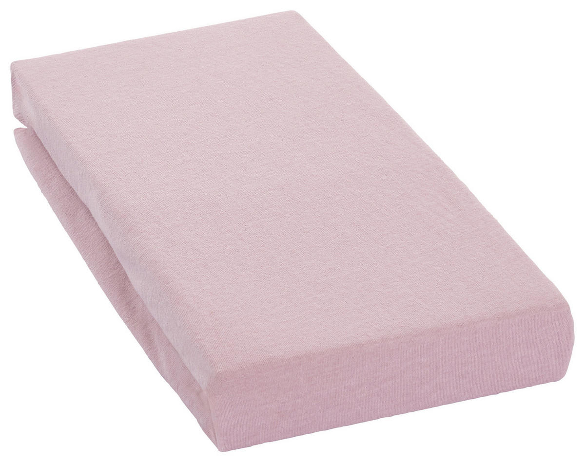 Spannbetttuch Jersey Spannbetttuch_Jersey 150x200cm - rosé (150,00/200,00cm) - oh cosy