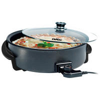 WKM Pizzapfanne PP-4209.2 schwarz Stahl Glas H/D: ca. 9x42 cm Pizzapfanne - schwarz (42,00/9,00cm) - WKM