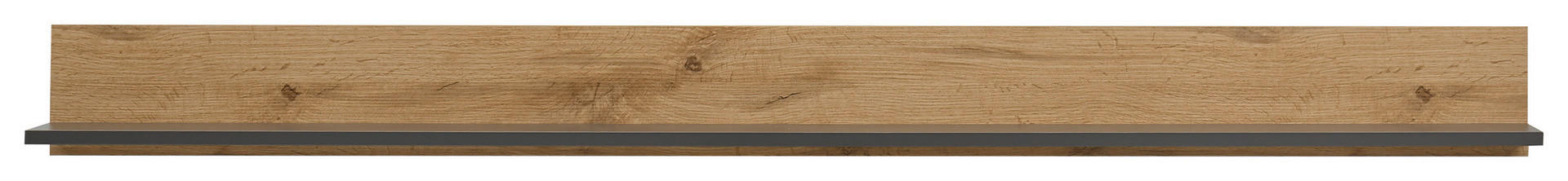 Wandboard City Eiche Wotan Nachbildung anthrazit B/H/T: ca. 170x15x20 cm City - Eiche/anthrazit (170,00/15,00/20,00cm)