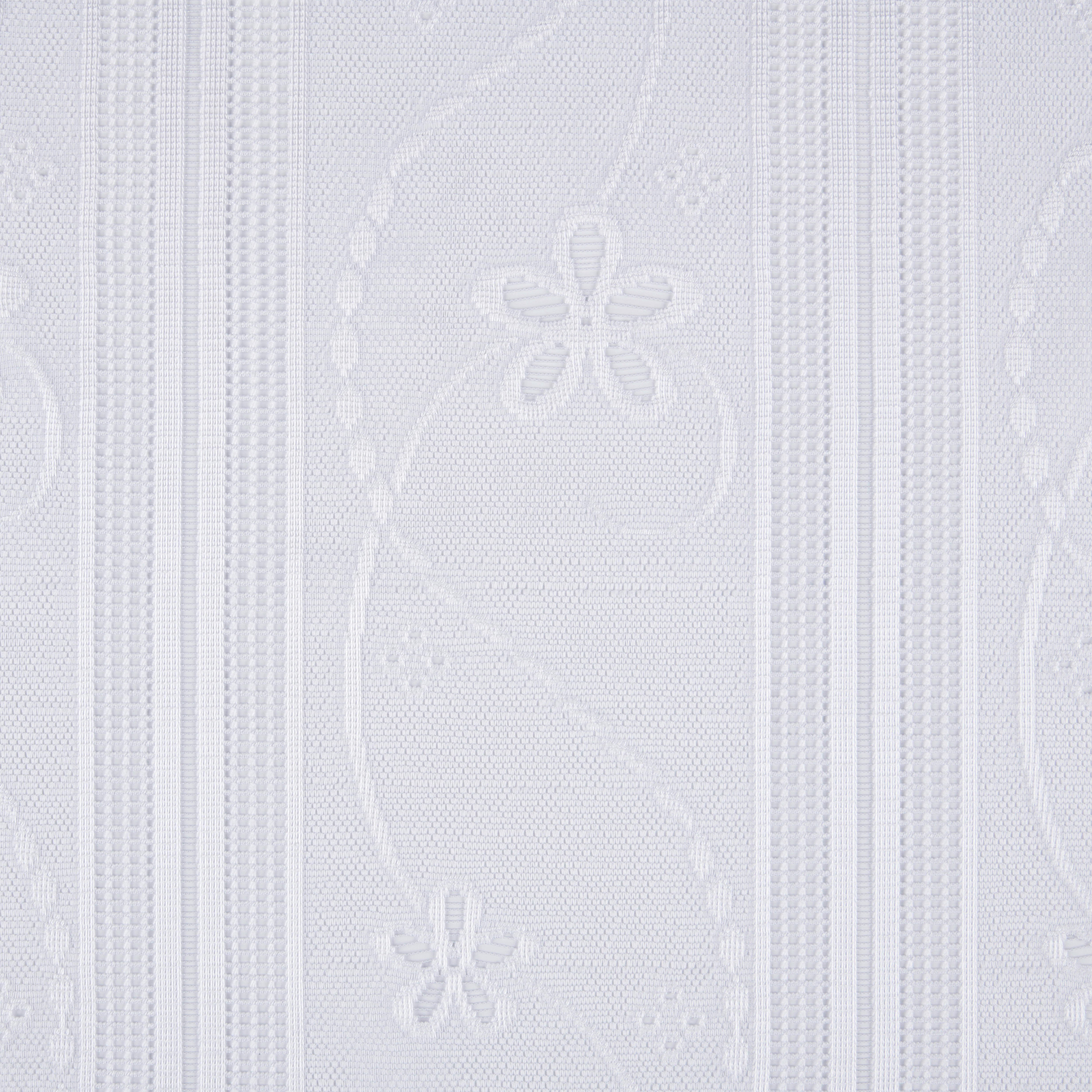 Scheibengardinen-Meterware weiß H: ca. 75 cm Scheibengardine - weiß (75,00cm)