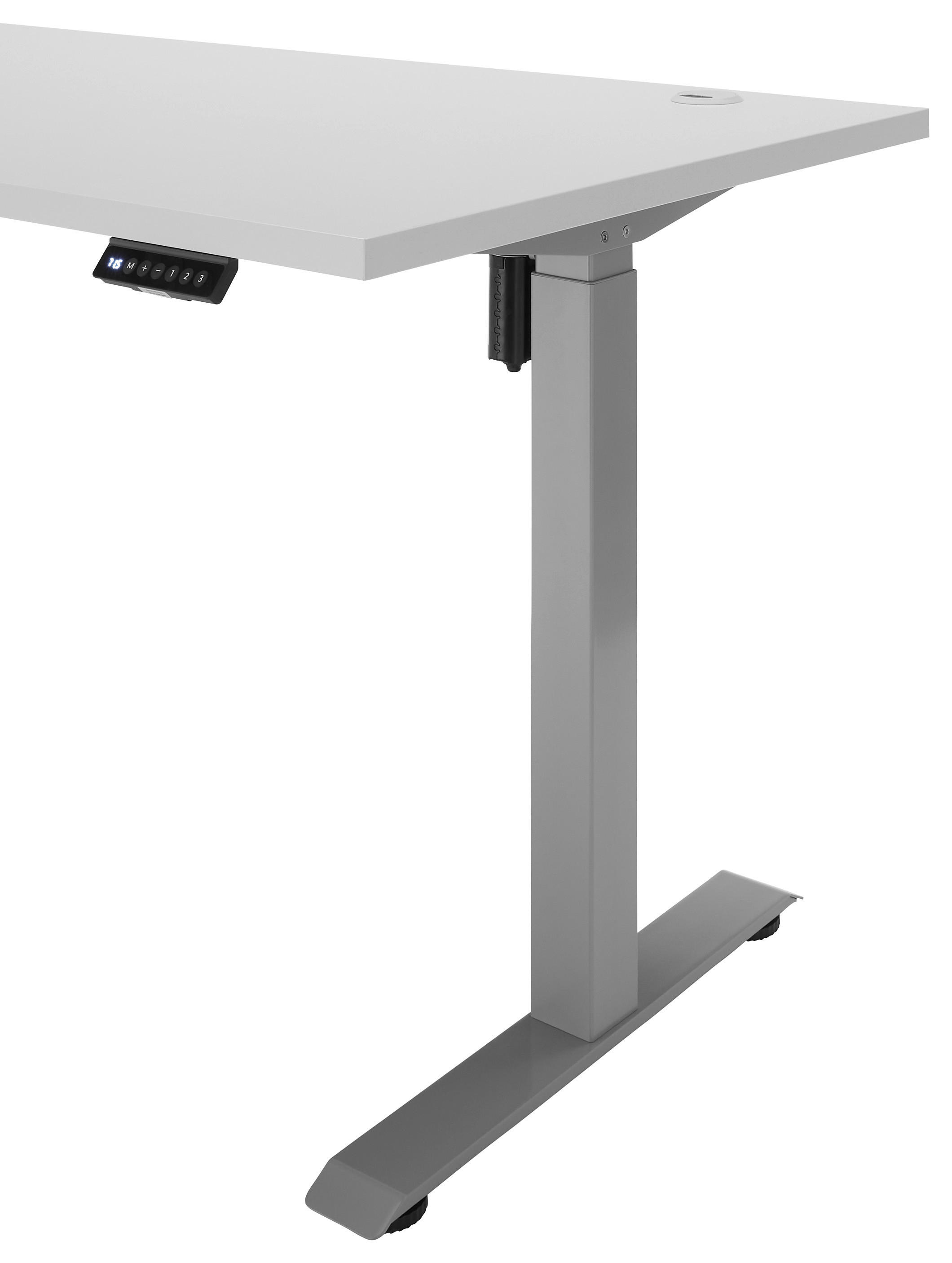 höhenverstellbarer Schreibtisch Pronto 2 weiß B/H/T: ca. 160x75x77 cm Pronto 2 - weiß (160,00/75,00/77,00cm)