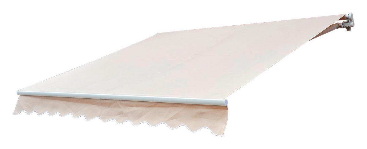 Outsunny Gelenkarmmarkise weiß B/L: ca. 400x300 cm Alu-Gelenkarmmarkise - weiß (400,00/300,00cm) - Outsunny