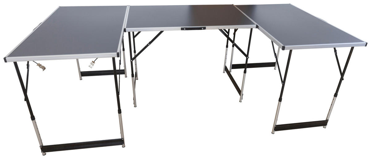 Alu-Multi-Funktionstisch B/T: ca. 300x60 cm 3 tlg. Multi-Funktionstisch_3tlg.Alu - (300,00/60,00cm)