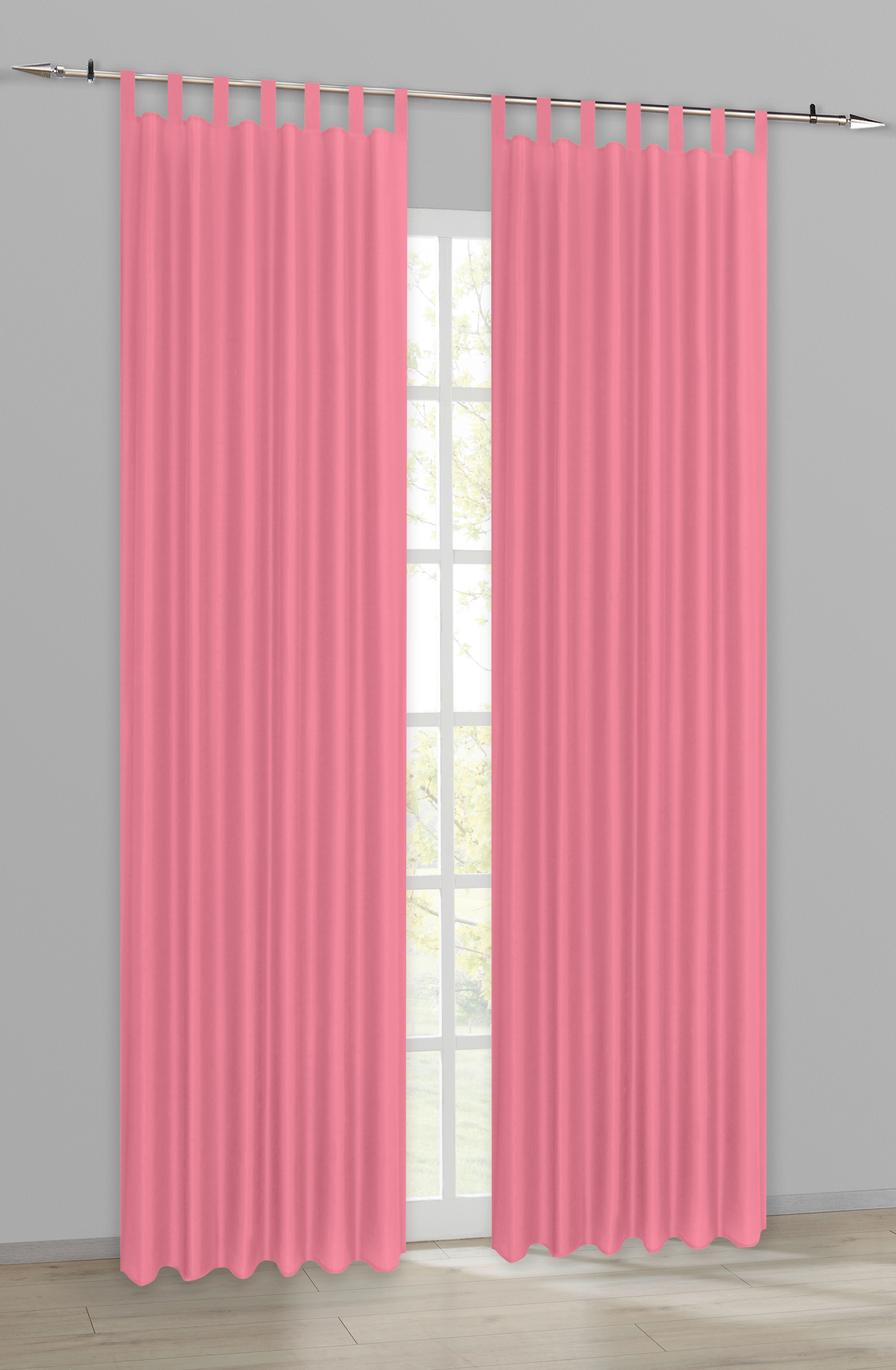 Kombivorhang Pure rosé B/L: ca. 140x245 cm Pure - rosé (140,00/245,00cm) - ACUS design collection