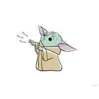 Komar Poster Mandalorian The Child Sweet Force Disney B/L: ca. 40x30 cm Mandalorian The Child Sweet Force - (40,00/30,00cm) - Komar
