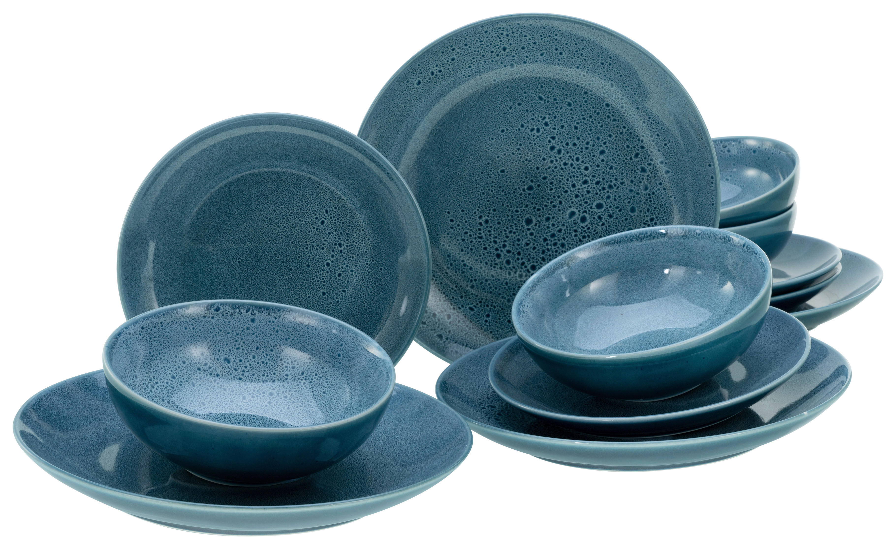 CreaTable Tafelservice Reactive BLUE petrol Keramik Reactive BLUE - petrol - CreaTable