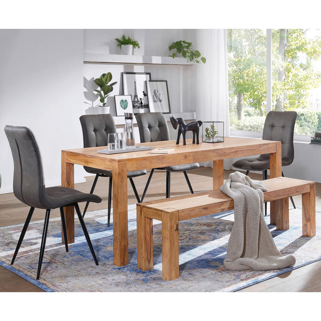 Thumbnail - Wohnling Sitzbank natur Akazie B/H/T: ca. 120x45x35 cm