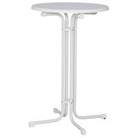MFG Stehtisch weiß Stahl H/D: ca. 110x85 cm Stehtisch_MFG - weiß (85,00/110,00cm) - MFG