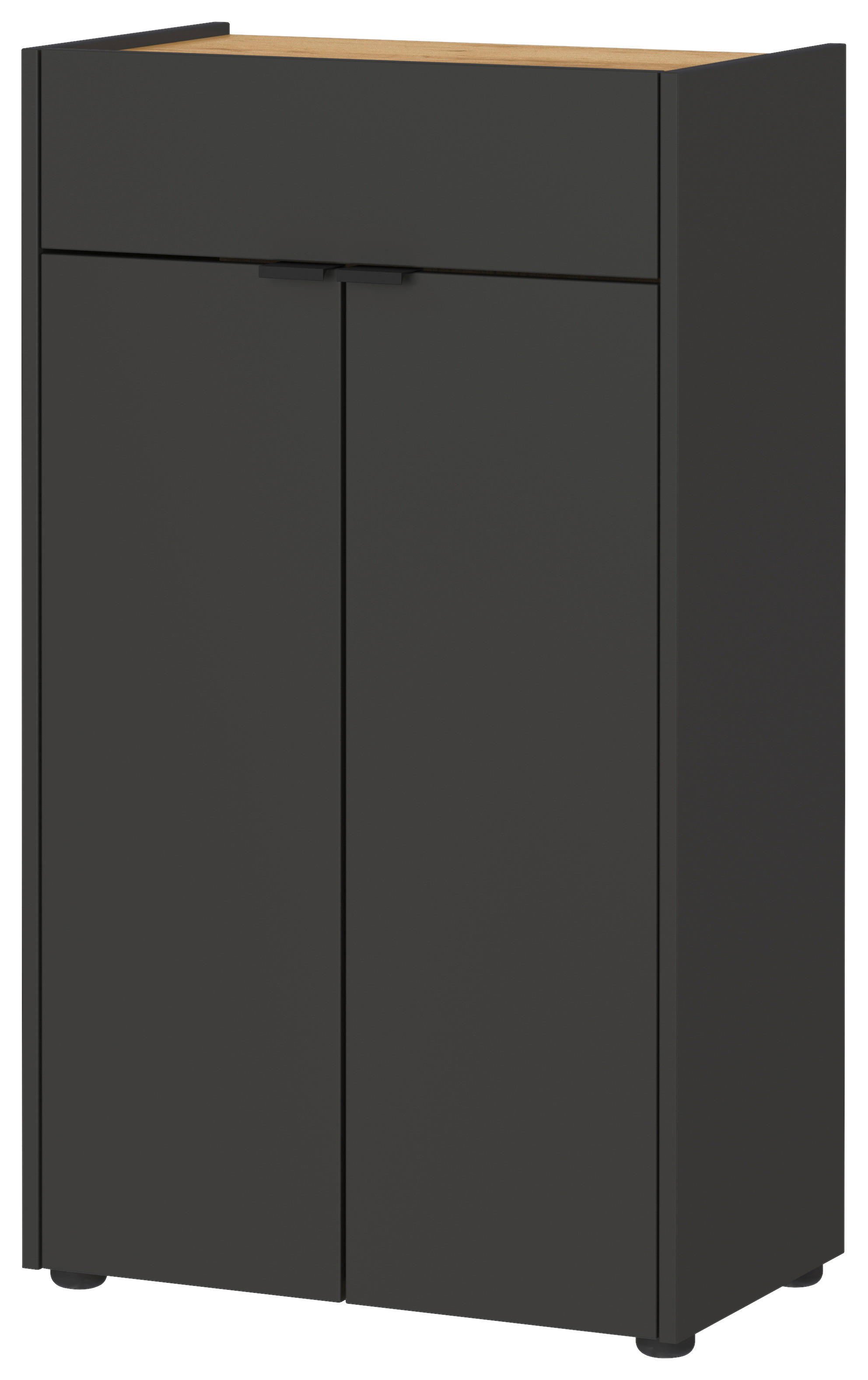Kommode 4499-549 Graphit Optik Eiche Navarra Nachbildung B/H/T: ca. 60x98x34 cm 4499-549 - Eiche/Graphit (60,00/98,00/34,00cm) - Germania