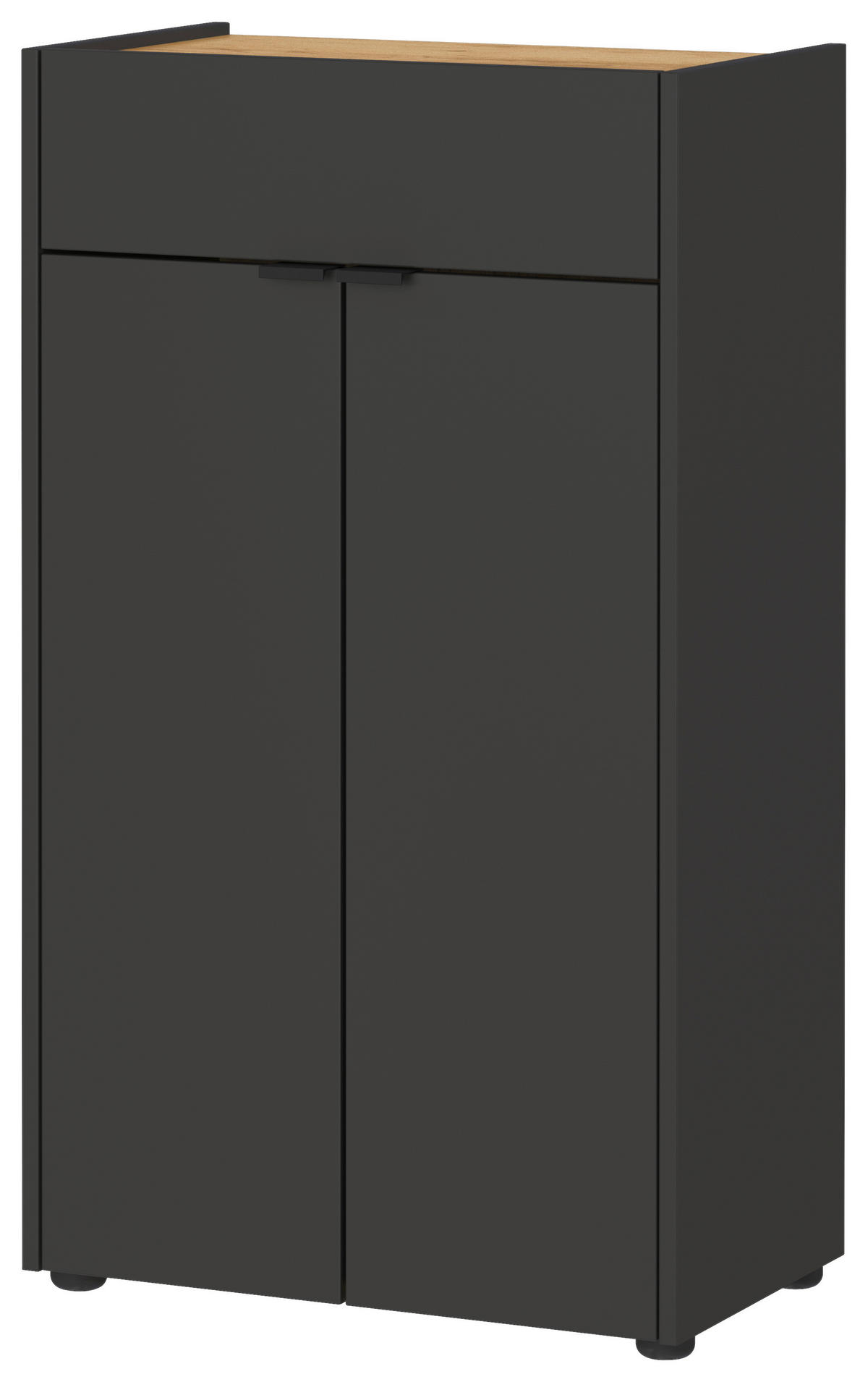 Kommode 4499-549 Graphit Optik Eiche Navarra Nachbildung B/H/T: ca. 60x98x34 cm 4499-549 - Eiche/Graphit (60,00/98,00/34,00cm) - Germania