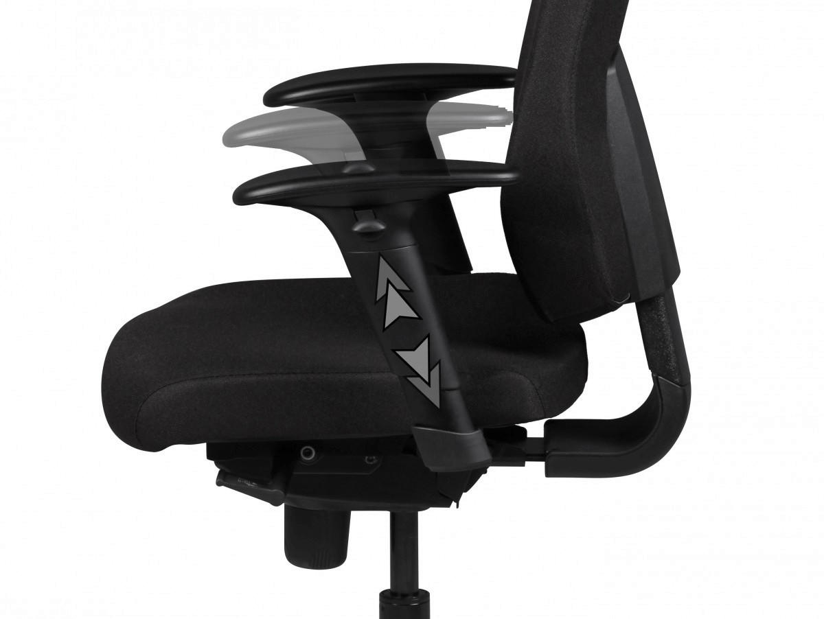 Drehstuhl schwarz Bürostuhl - schwarz (60,00/141,00/70,00cm) - Amstyle