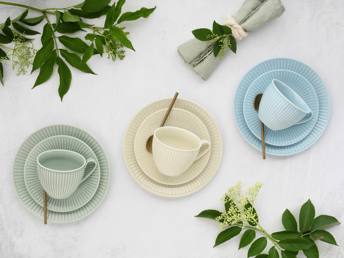 CreaTable Kaffeeservice Valencia bunt Porzellan 18 tlg. Valencia - bunt - CreaTable