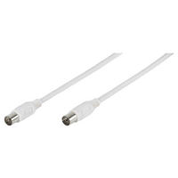 Vivanco Antennenkabel 44047 weiß Antennenkabel_TV/Radio 3,0m - weiß (300,00cm) - Vivanco