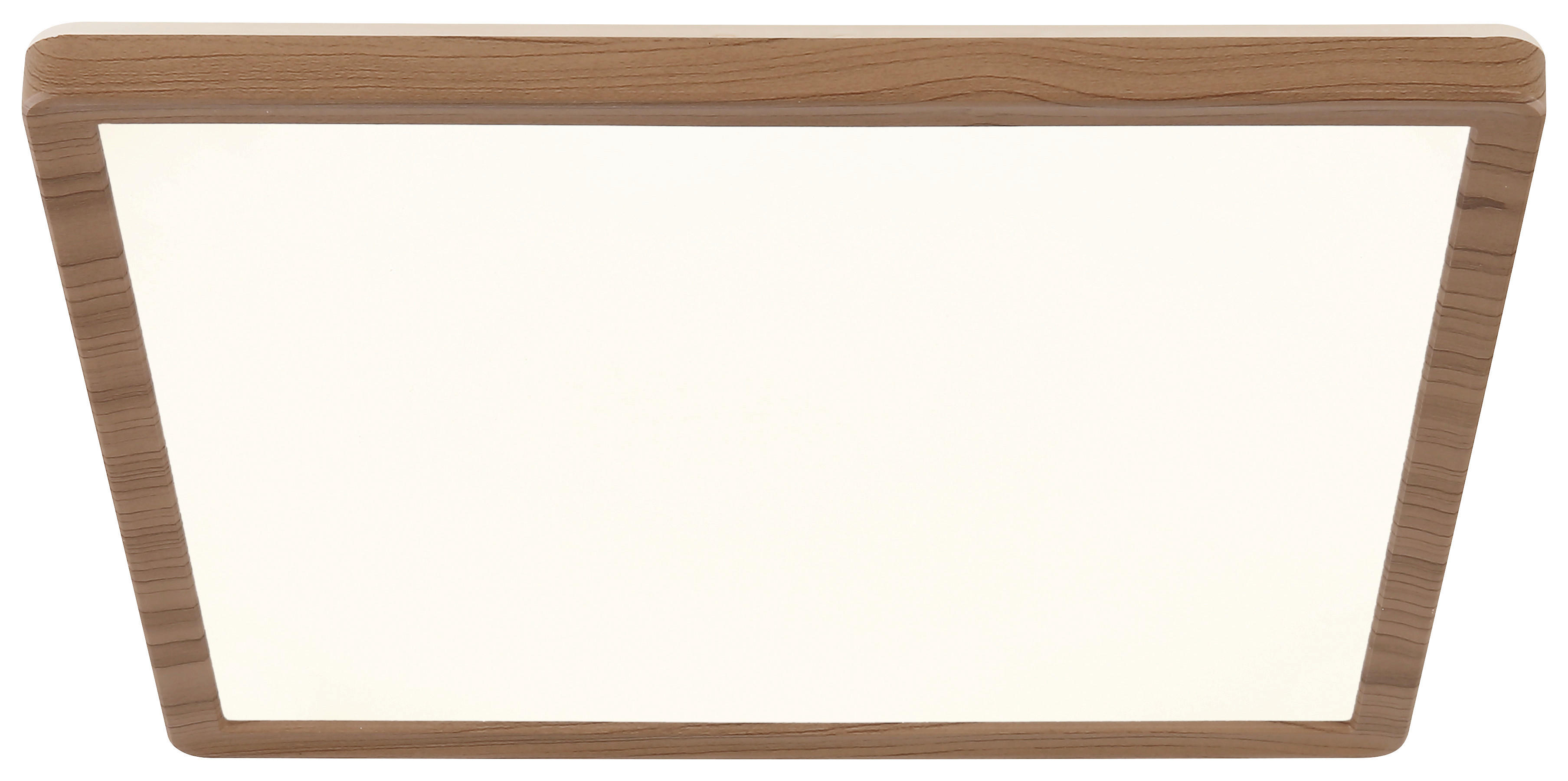 GLOBO LED-Deckenleuchte braun Opal Kunststoff B/H/T: ca. 29,4x2,5x29,4 cm SAPANA - braun/Opal (29,40/2,50/29,40cm) - GLOBO