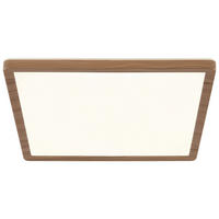 GLOBO LED-Deckenleuchte braun Opal Kunststoff B/H/T: ca. 29,4x2,5x29,4 cm SAPANA - braun/Opal (29,40/2,50/29,40cm) - GLOBO