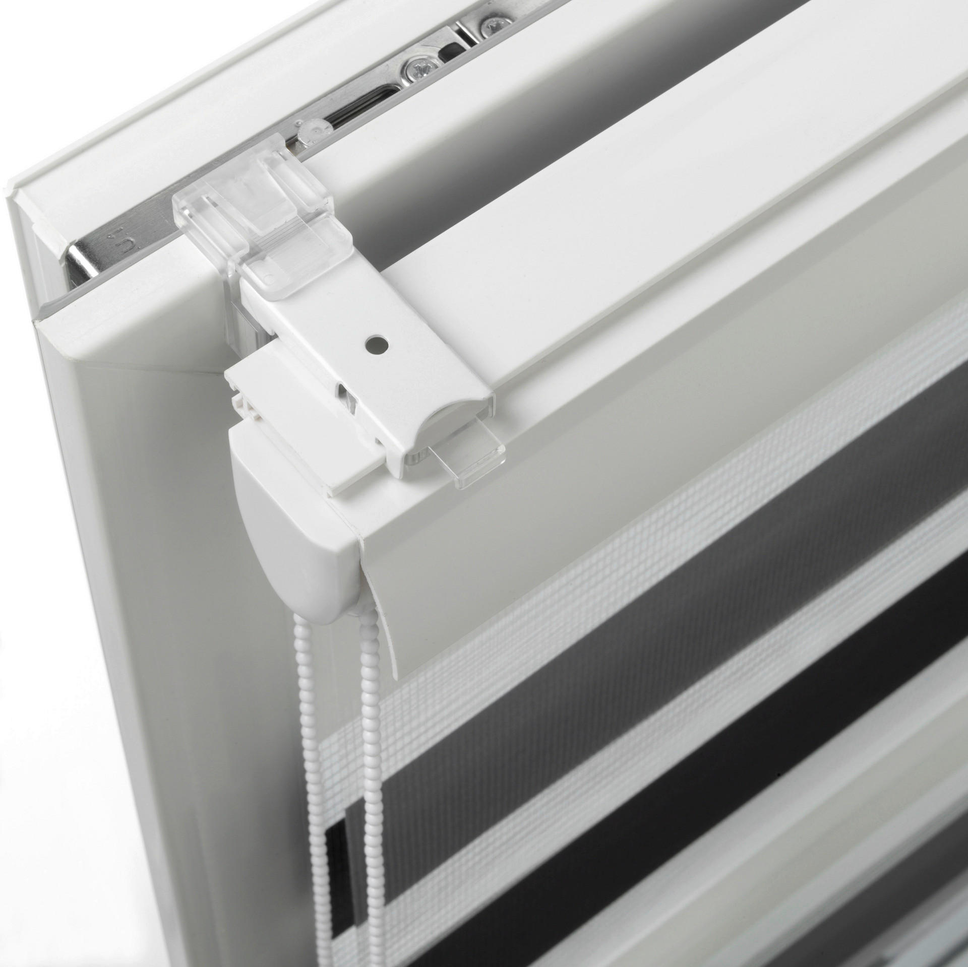 Thumbnail - Boviva Doppelrollo mit Blende weiß B/L: ca. 90x160 cm