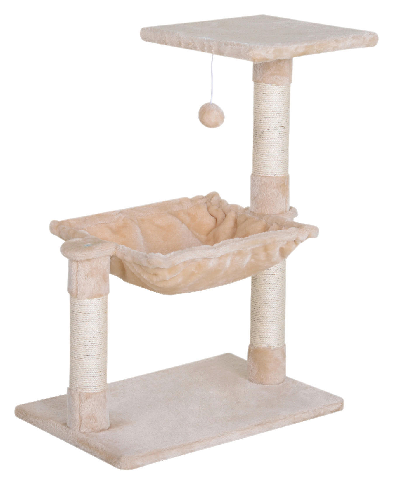 PawHut Katzenbaum beige Spanplatte B/H/L: ca. 36x70x50 cm Katzenbaum - beige (50,00/36,00/70,00cm) - PawHut