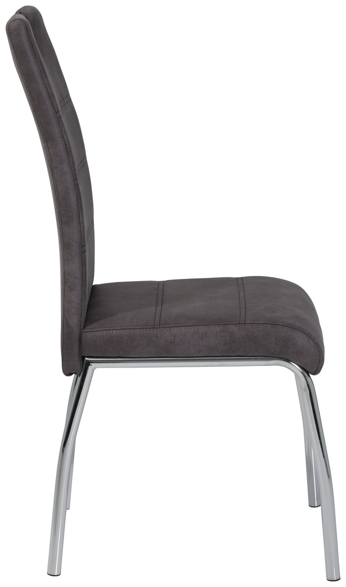 Stuhl Susi 4er Set anthrazit Vintage Microfaser B/H/T: ca. 44x98x61 cm Susi 4er Set - anthrazit (44,00/98,00/61,00cm) - Hela