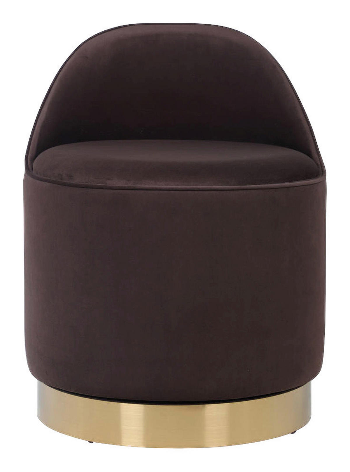 Hocker Viktor 100 braun H/D: ca. 68x52 cm Viktor 100 - gold/braun (52,00/68,00cm) - 360 Living