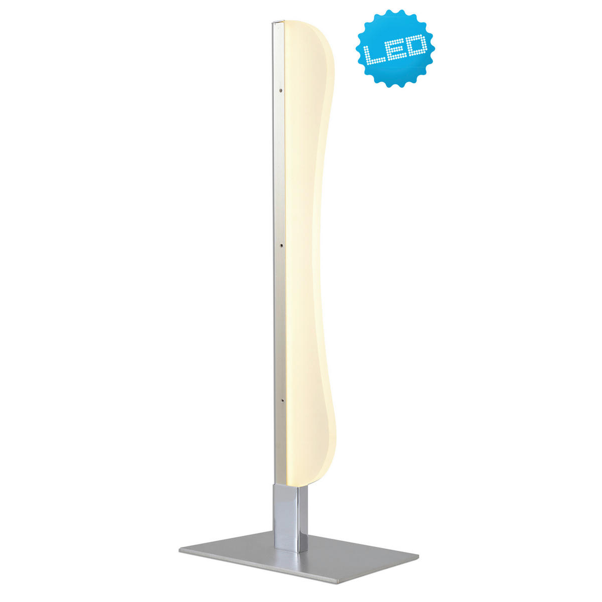 Näve Leuchten Tischleuchte 3113442 Chrom Kunststoff Metall B/H/T: ca. 10x38x16 cm null 1 Brennstellen Bones - Chrom (10,00/38,00/16,00cm) - Näve Leuchten