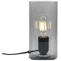 Nolo Tischleuchte Paige Rauch Glas B/H/L: ca. 9,5x20x9,5 cm E27 1 Brennstellen Paige - Rauch (9,50/9,50/20,00cm) - Nolo