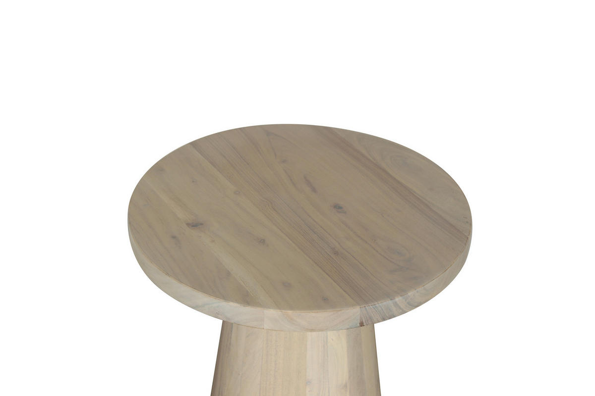 Beistelltisch CONE weiß gekälkt Akazie H/D: ca. 50x40 cm CONE - weiß (40,00/50,00cm) - byLIVING